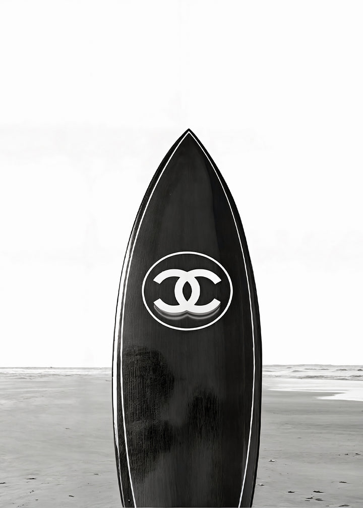 Chanel Surfboard Beach Photograph Print,frame