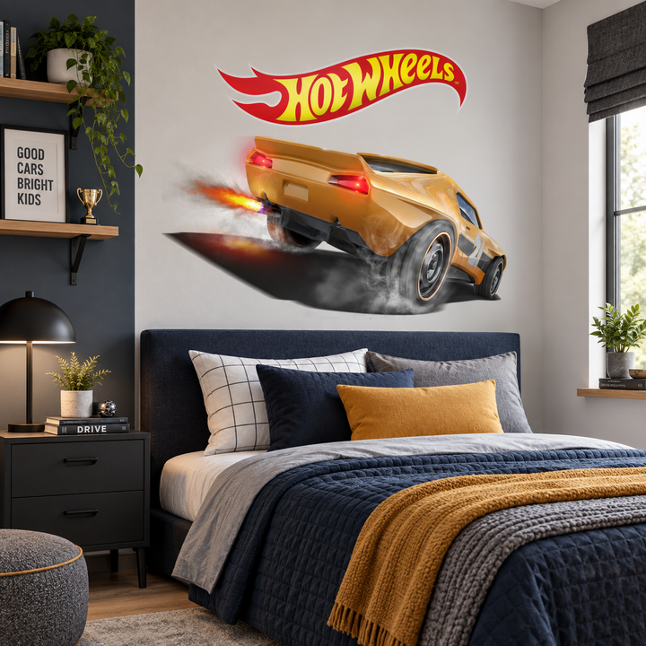 Hot Wheels: Blaze Runner Wall Car Kids Sticker Decal