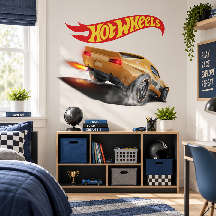 Hot Wheels: Blaze Runner Wall Car Kids Sticker Decal