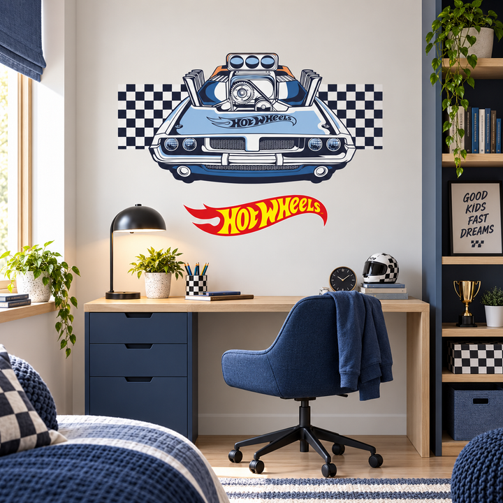 Hot Wheels: Muscle Power Car Wall Decal Sticker Set
