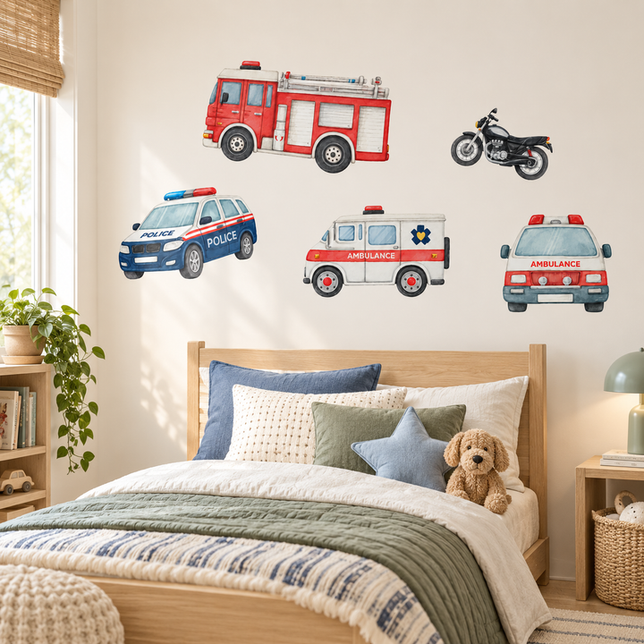 Emergency Vehicle Decal Sticker Pack Set