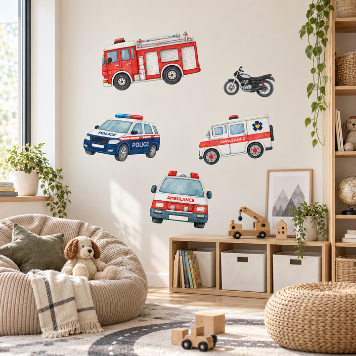 Emergency Vehicle Decal Sticker Pack Set
