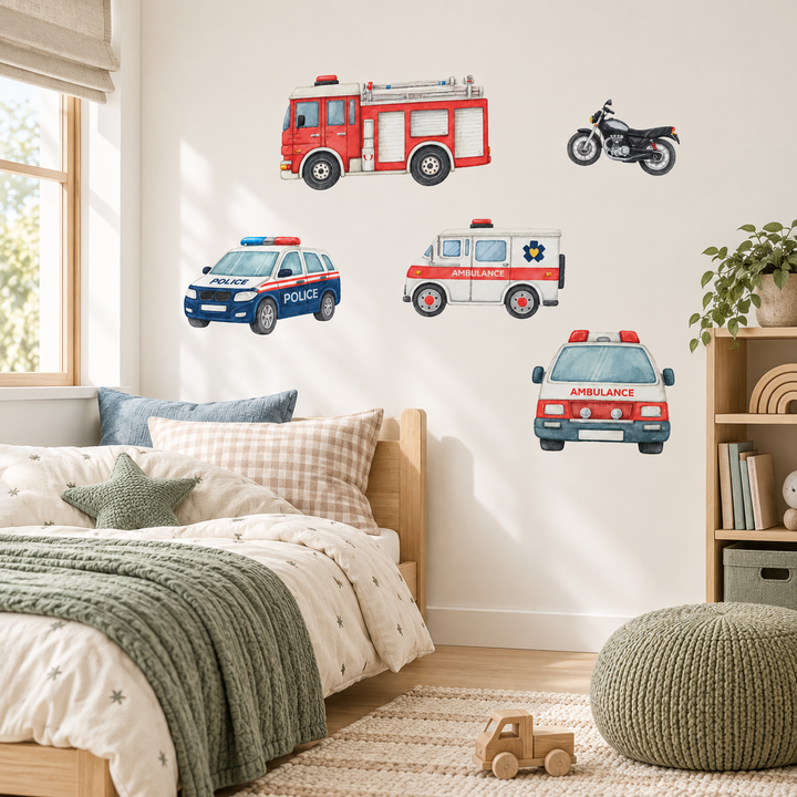 Emergency Vehicle Decal Sticker Pack Set