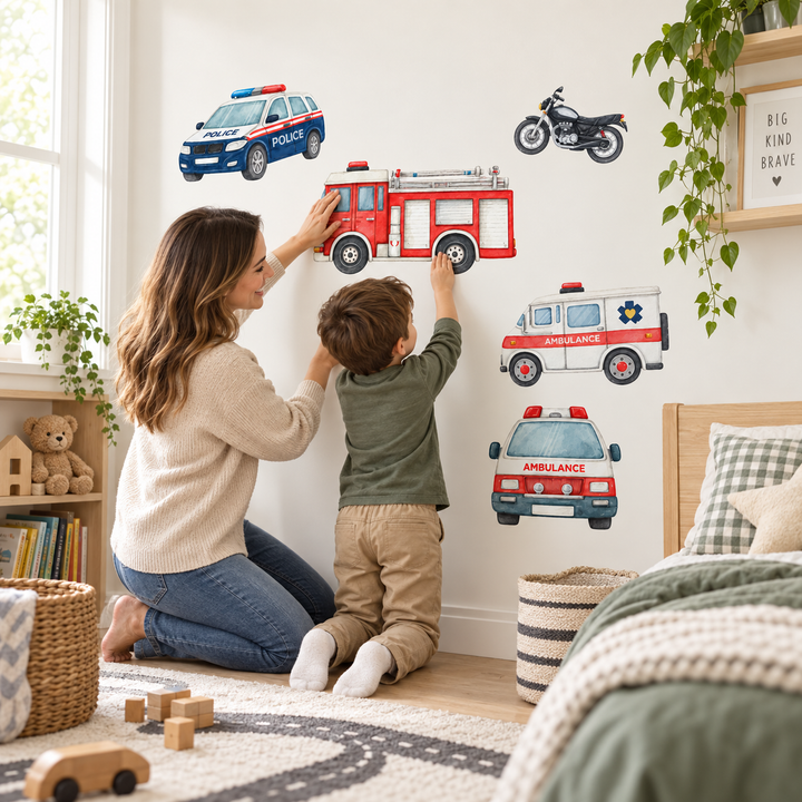 Emergency Vehicle Decal Sticker Pack Set