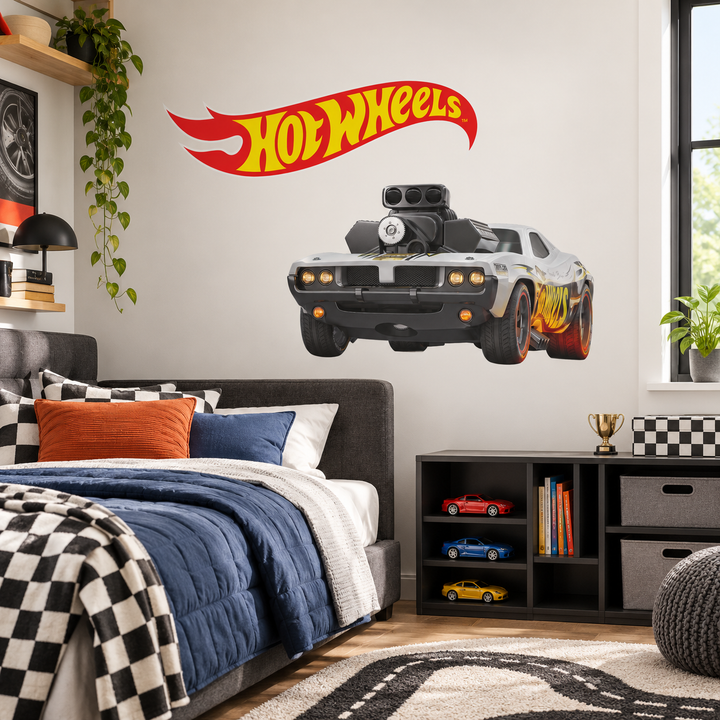 Hot Wheels: Nitro Charger Wall Sticker Kids Car Decal