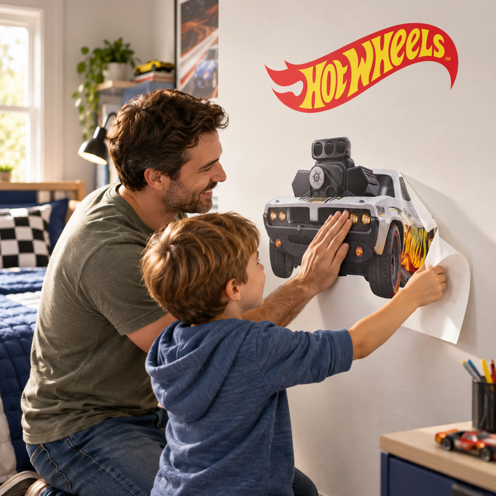 Hot Wheels: Nitro Charger Wall Sticker Kids Car Decal