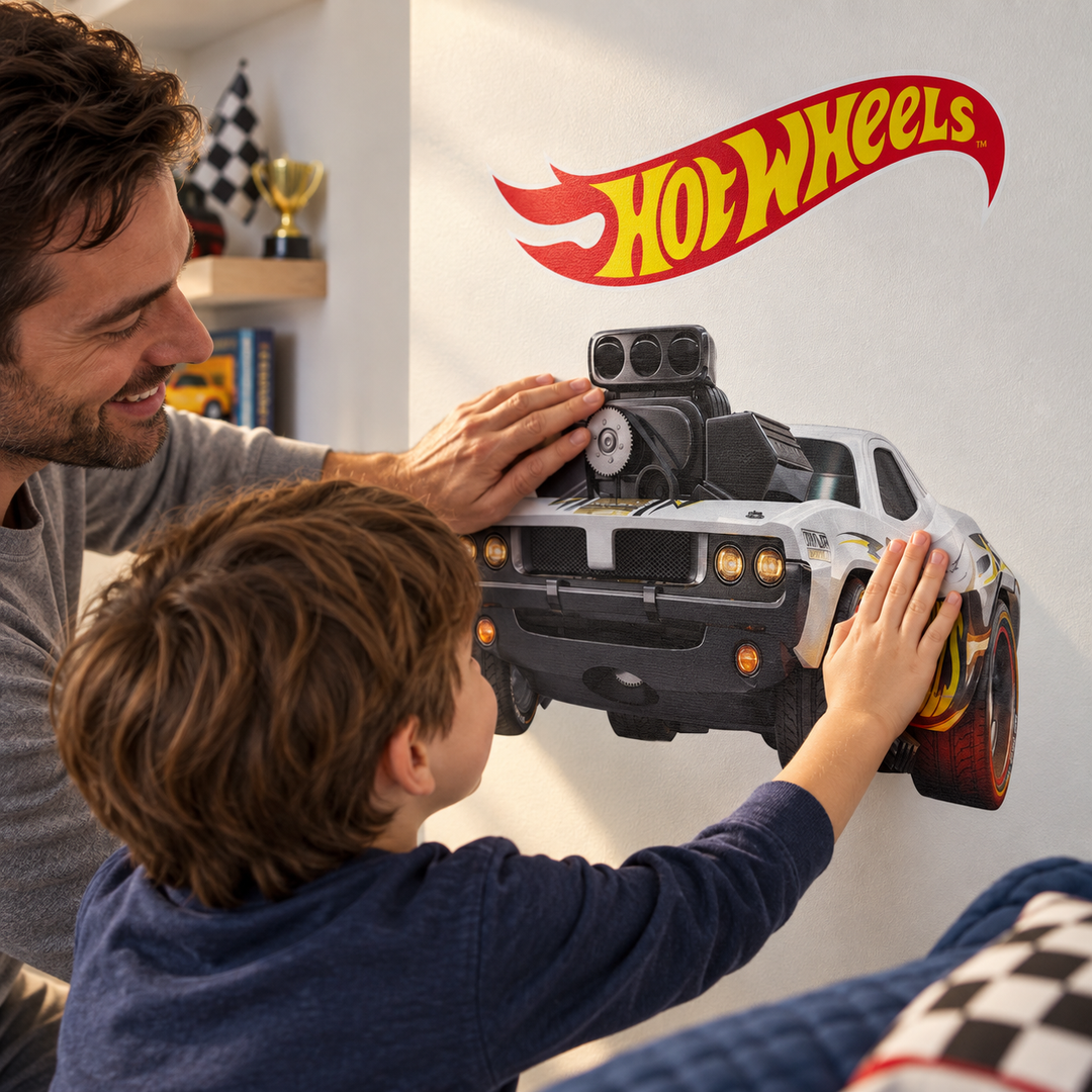 Hot Wheels: Nitro Charger Wall Sticker Kids Car Decal