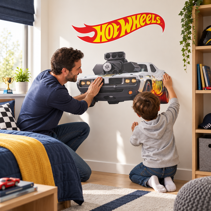 Hot Wheels: Nitro Charger Wall Sticker Kids Car Decal
