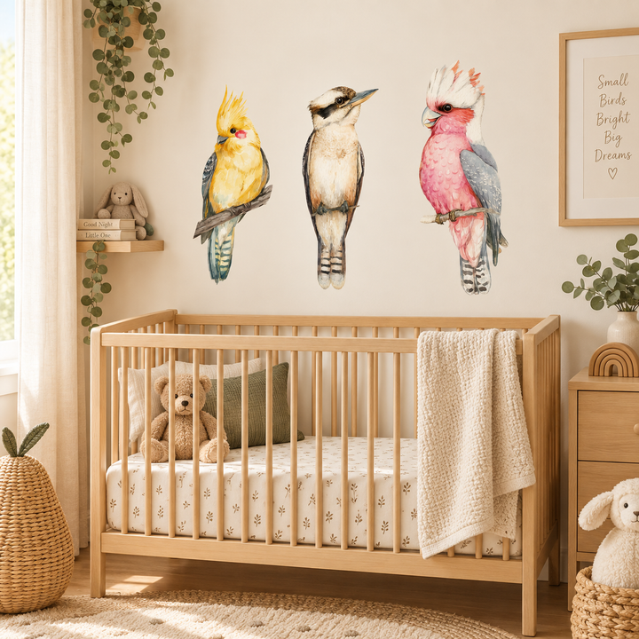 Aussie Birdlife Wall Decal Set