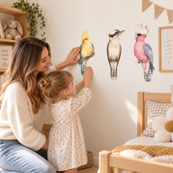 Aussie Birdlife Wall Decal Set