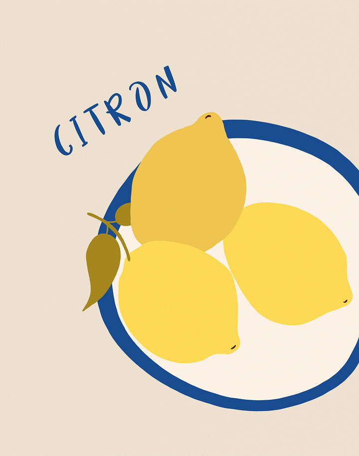 Citron Lemon Wall Art,frame