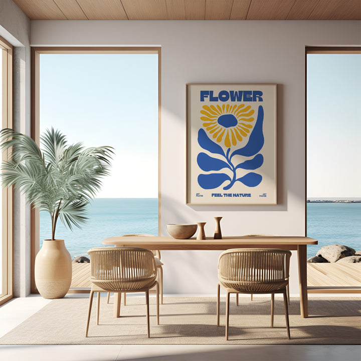 Flower Feel The Nature,diningroom,timber border