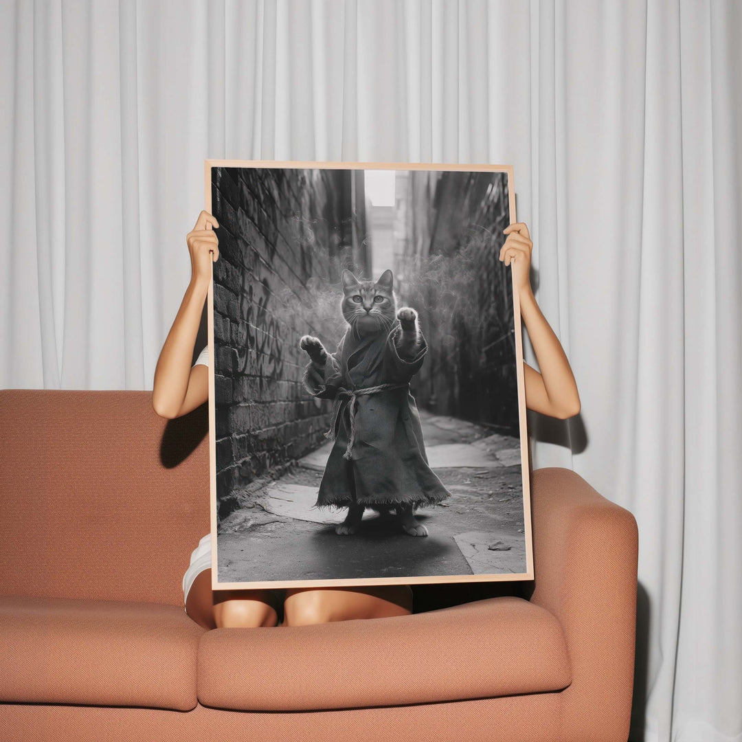 Kung Fu Cat Wall Art