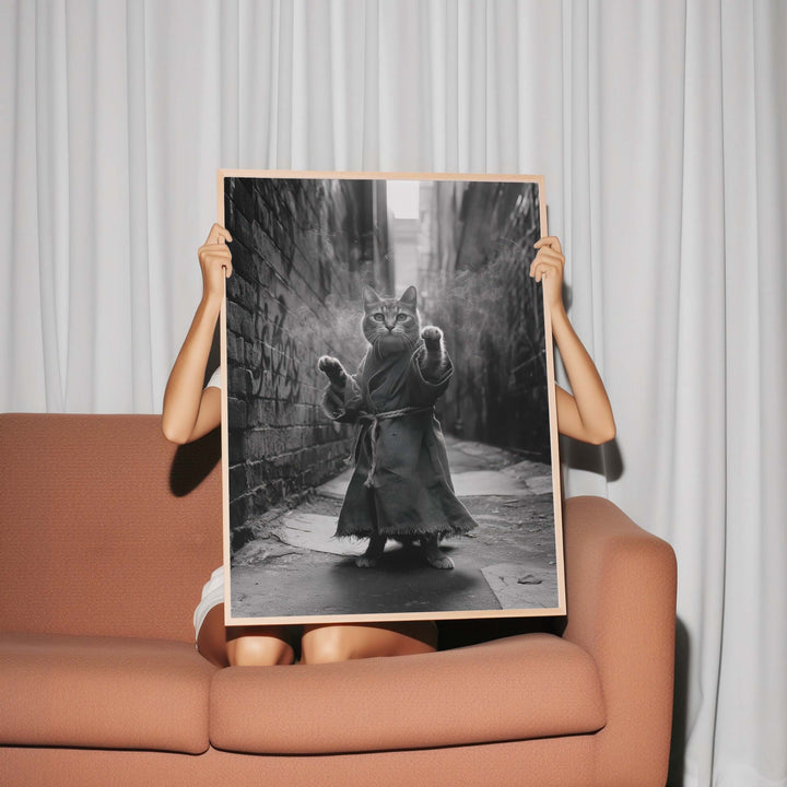 Kung Fu Cat Wall Art