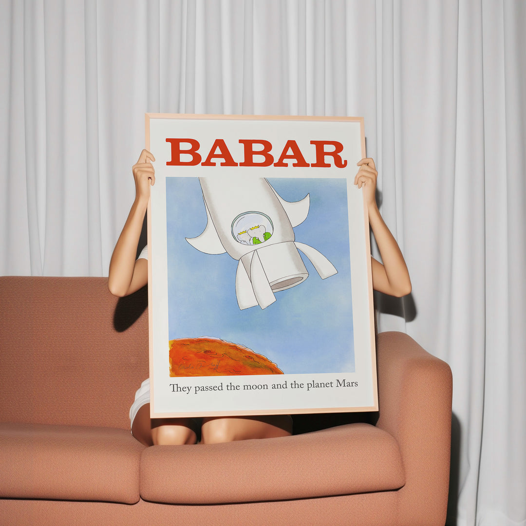 Barbar Goes to the Moon,bedroom,livingroom,timber border