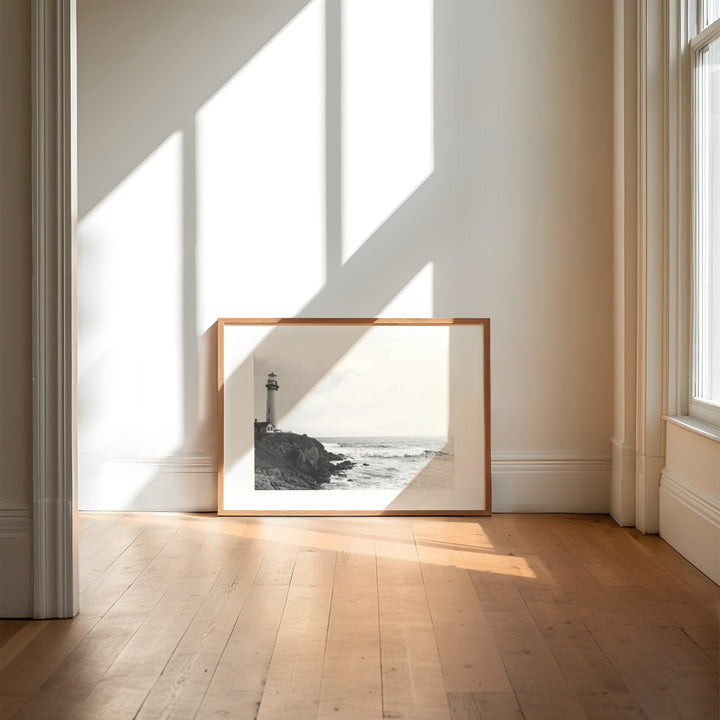 Coastal Lighthouse Photography Wall Art,livingroom,hallway,timber border