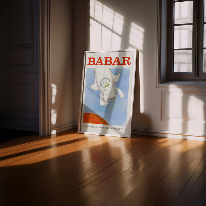 Barbar Goes to the Moon,bedroom,timber border