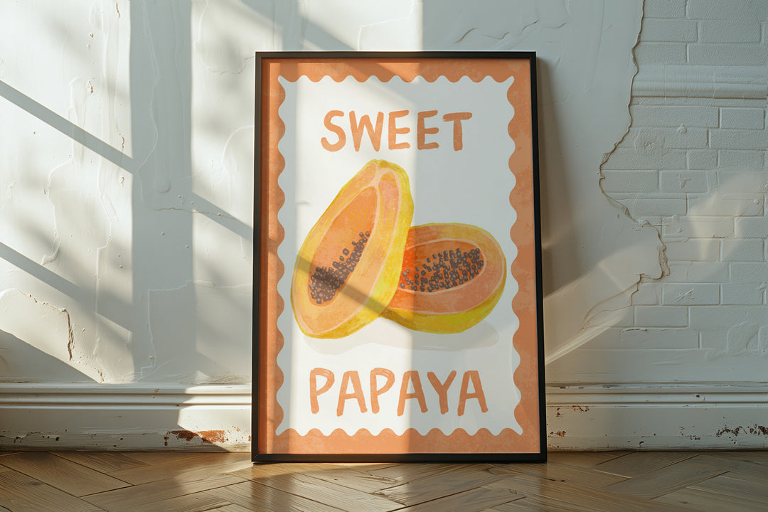 Sweet papaya,gallery wal,timber border