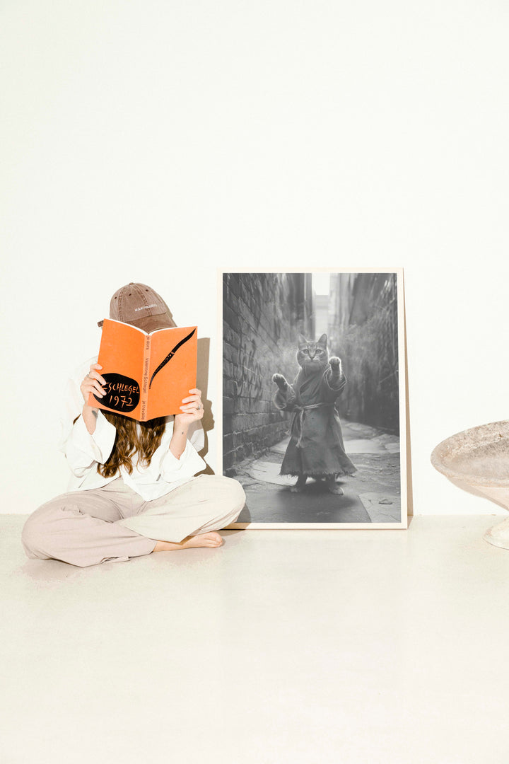 Kung Fu Cat Wall Art