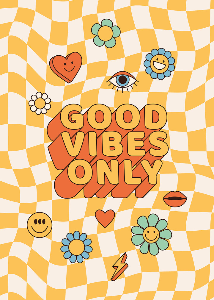 Good Vibes Only Art,gallery wall,frame