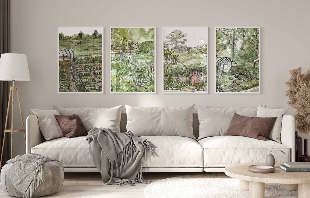 The Shire Garden Set of 4 by Josephine Wianto