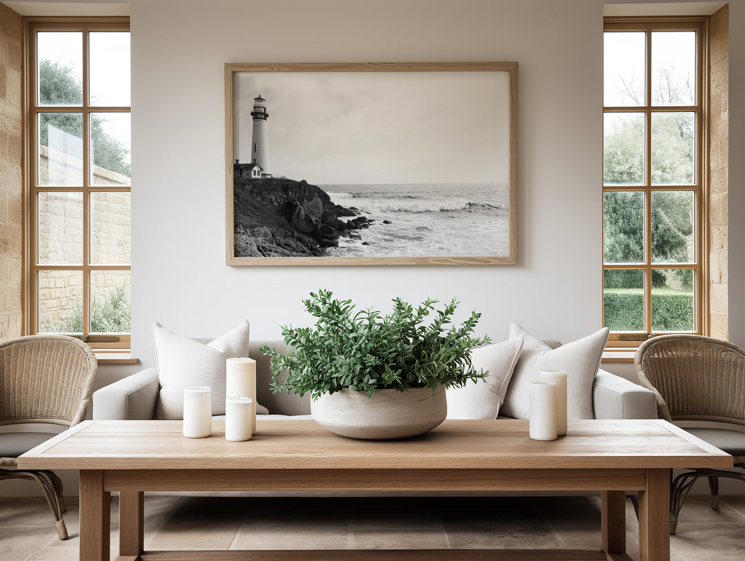 Coastal Lighthouse Photography Wall Art,livingroom,bedroom,timber border