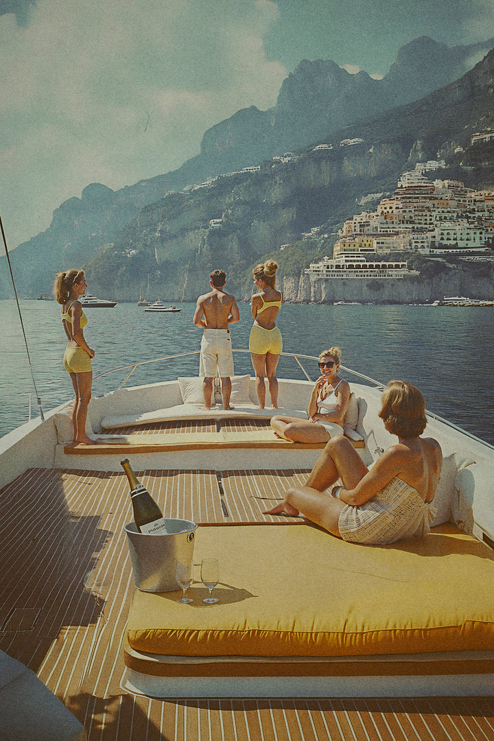 La Dolce Vita Sailing Amalfi Photograph,frame