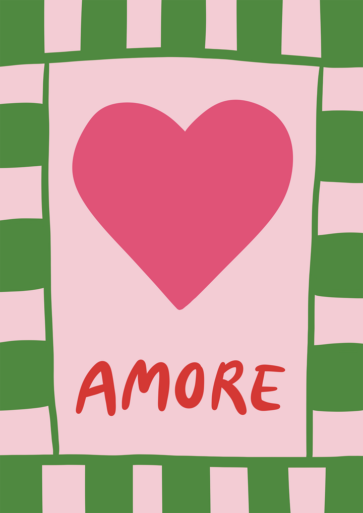 Love Amore Wall Art by Lucia Sankovic,frame