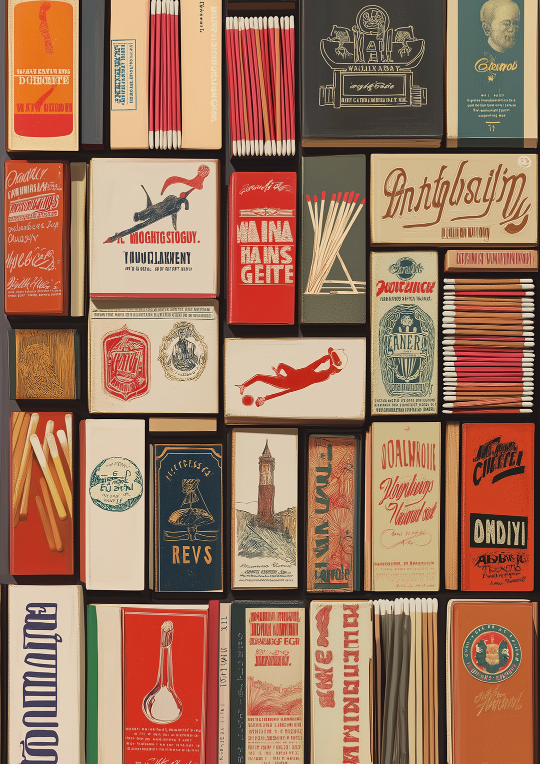 Matchbox Vintage Gallery Art,frame