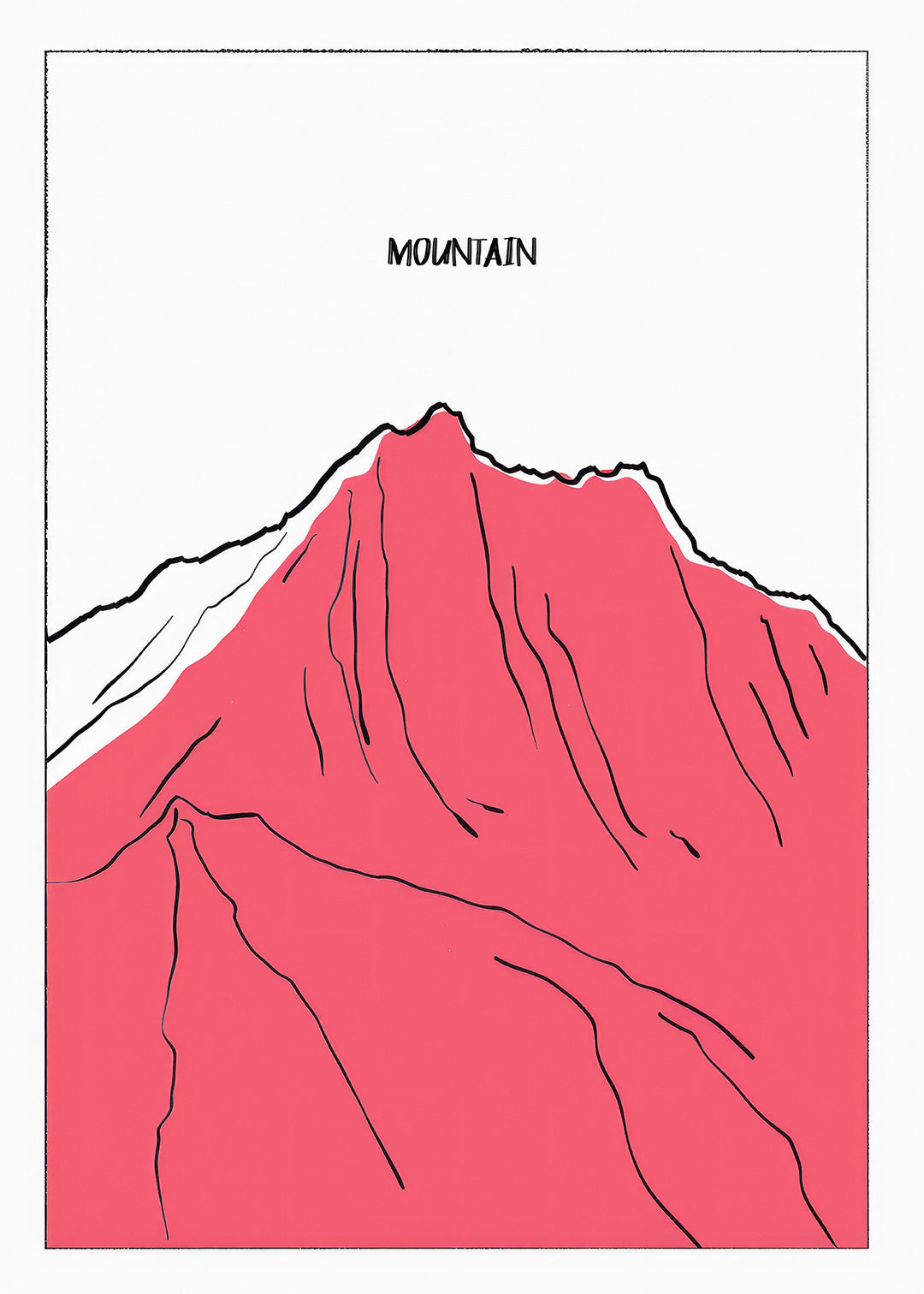 Mountain Climb Print,frame