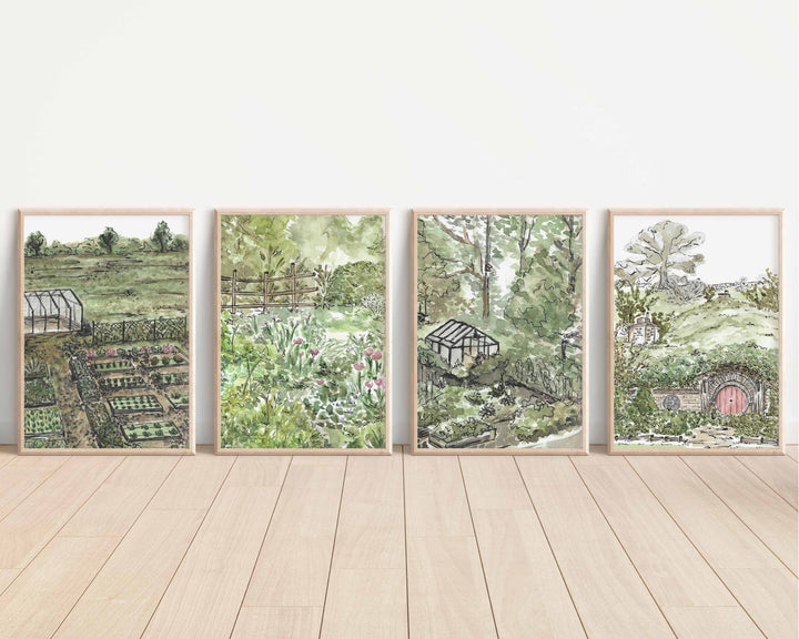 The Shire Garden Set of 4 by Josephine Wianto