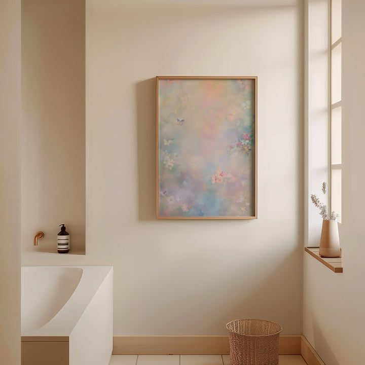 It was all a Dream Kids Abstract Painting,bathroom,timber border