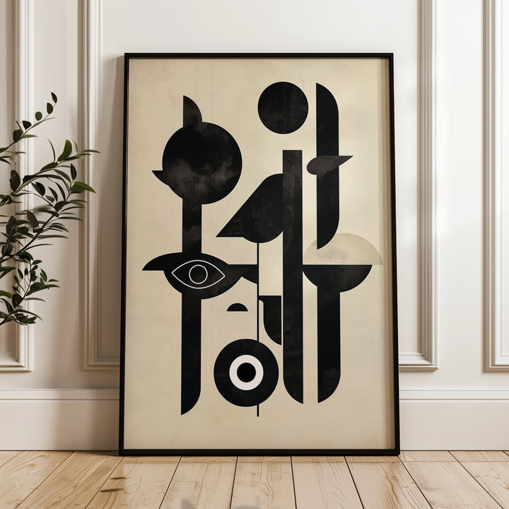 The Abstract Eye Totem,gallery wall,timber border