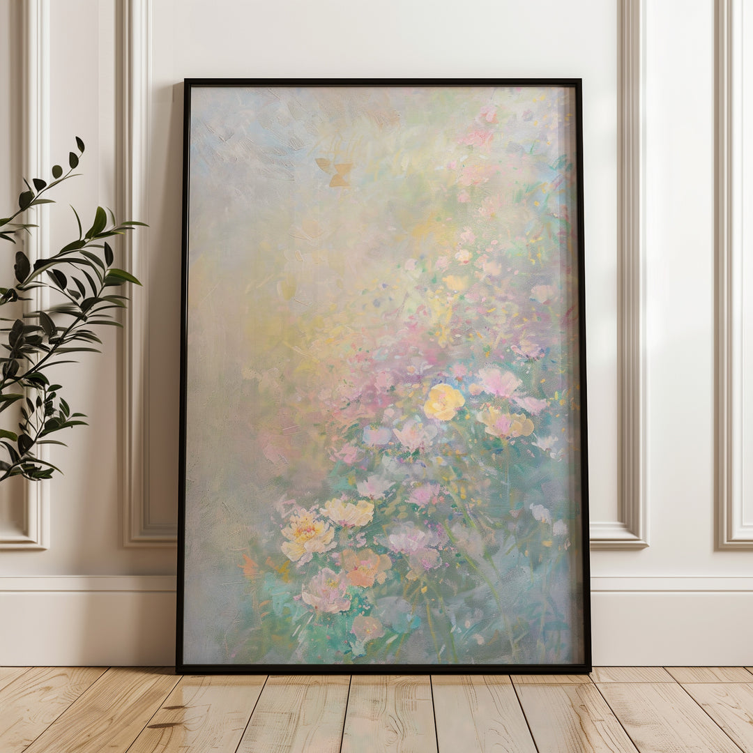 Harmony of Colour Childrens Abstract Print,gallery wall,timber border