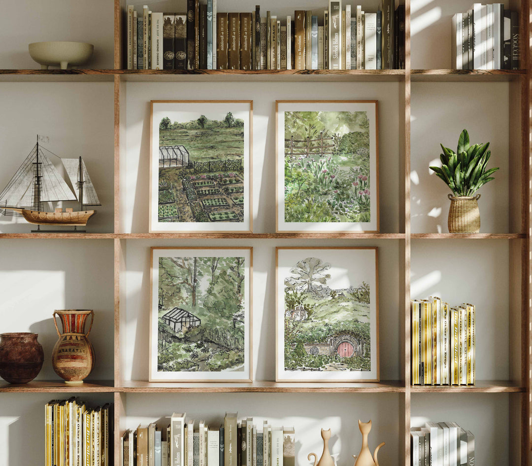 The Shire Garden Set of 4 by Josephine Wianto