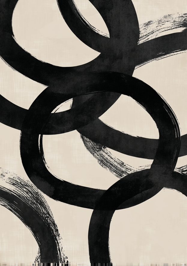 Enso Flow Set of 2 Abstract Prints