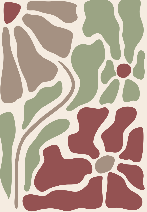 Set of 3 Galerie Fleurs Form by Henri Matisse