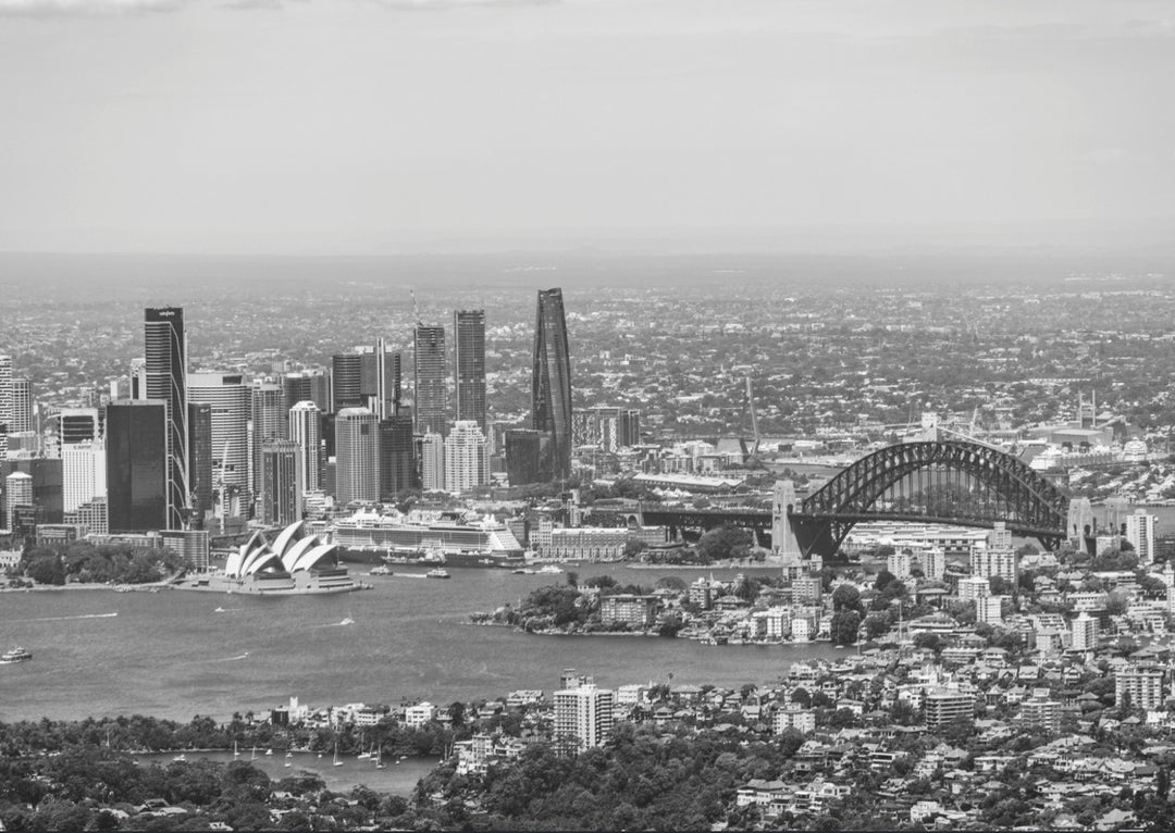 Sydney Harbour Aerial - framed poster - Style My Wall