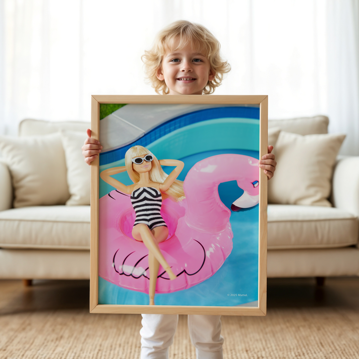 Barbie Pink Palms Print