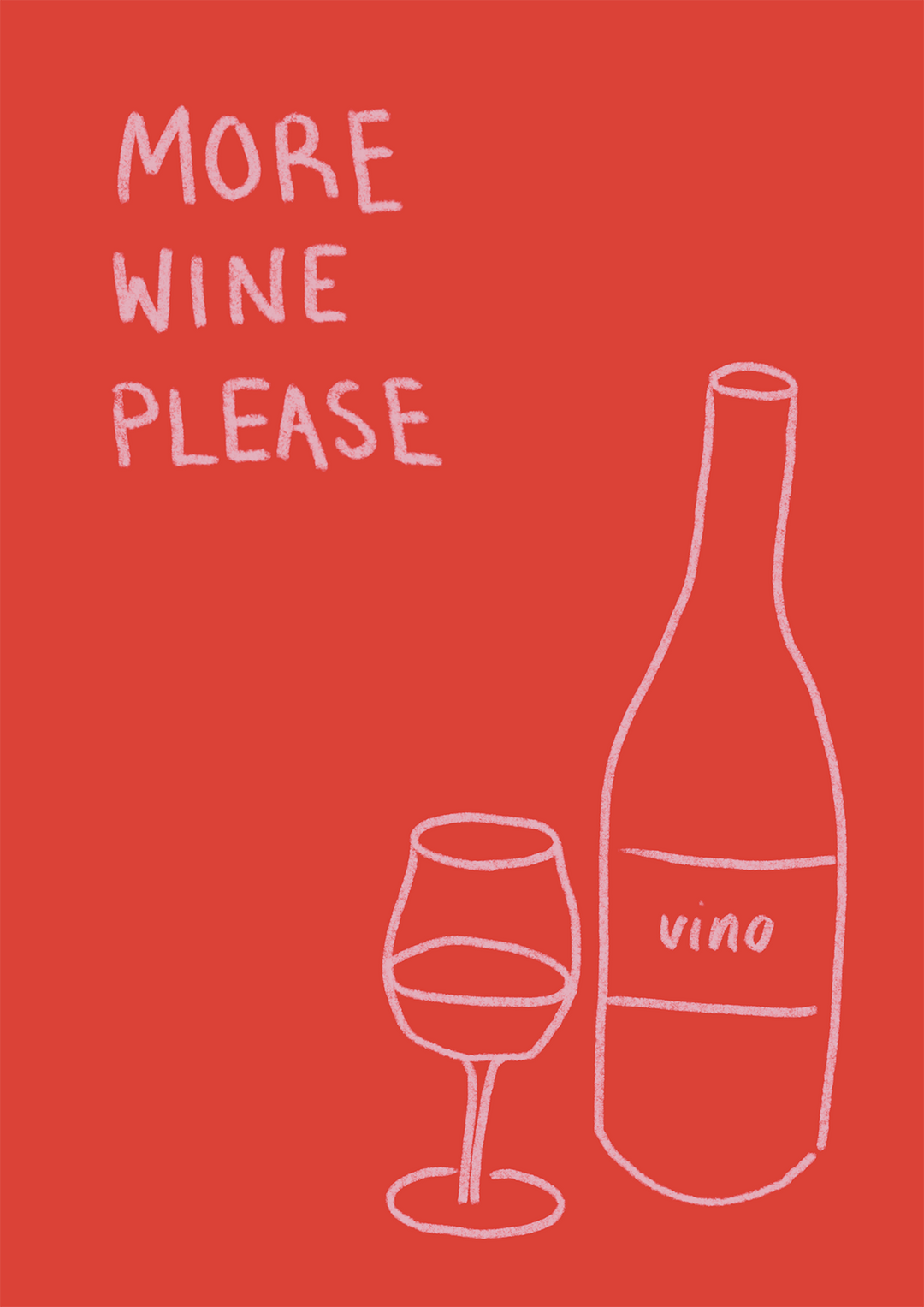 Vino More Wine Bar Wall Art by Lucia Sankovic,frame 