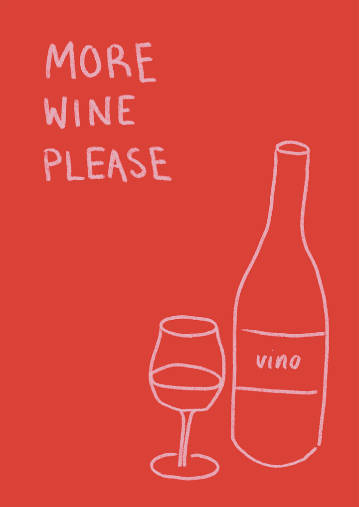 Vino More Wine Bar Wall Art by Lucia Sankovic,frame 