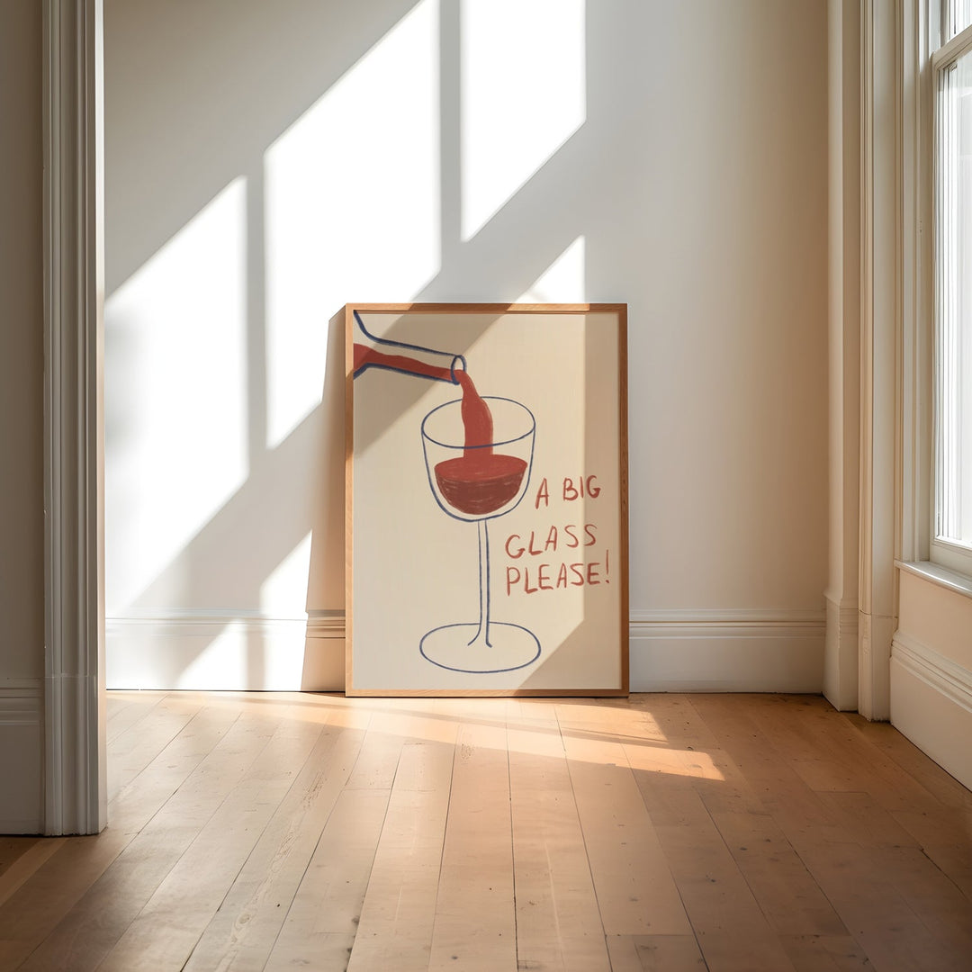 A Big Glass Please! Wall Art - Style My Wall