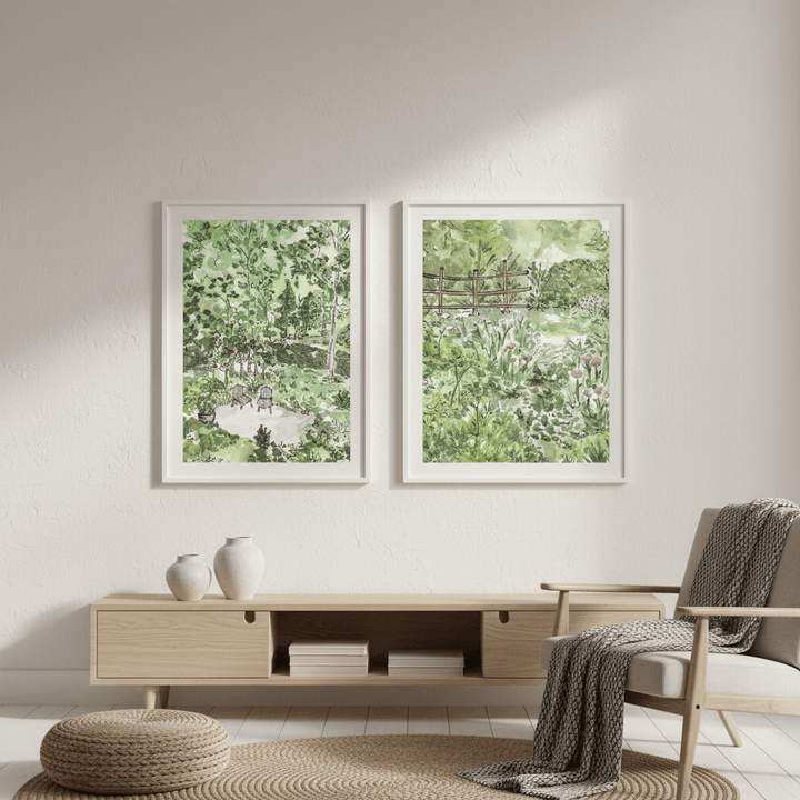 A Garden for Two Set of 2 by Josephine Wianto wall - art - picture - poster