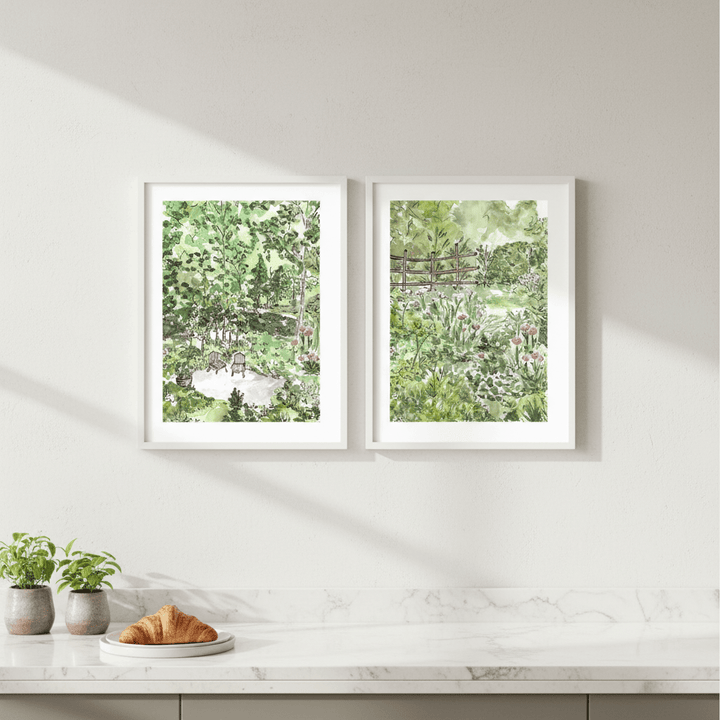 A Garden for Two Set of 2 by Josephine Wianto wall - art - picture - poster