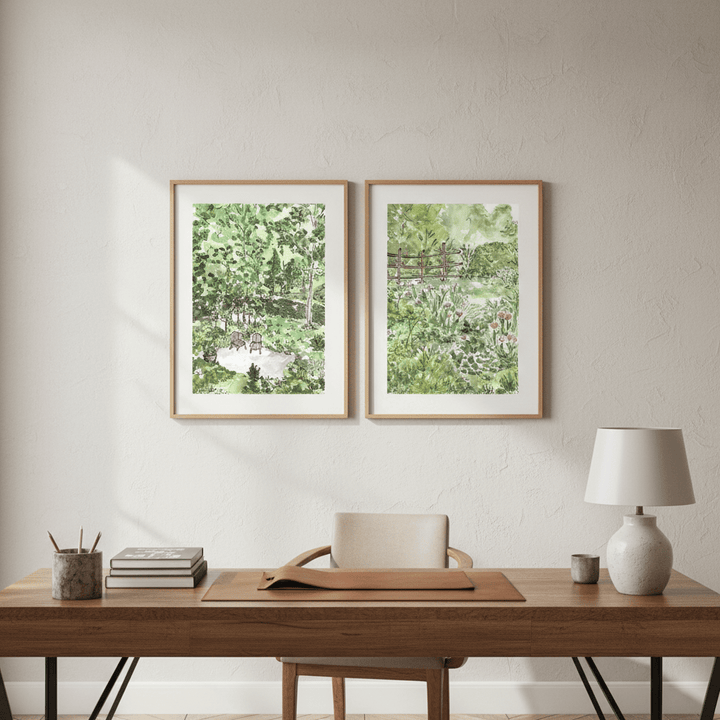 A Garden for Two Set of 2 by Josephine Wianto wall - art - picture - poster
