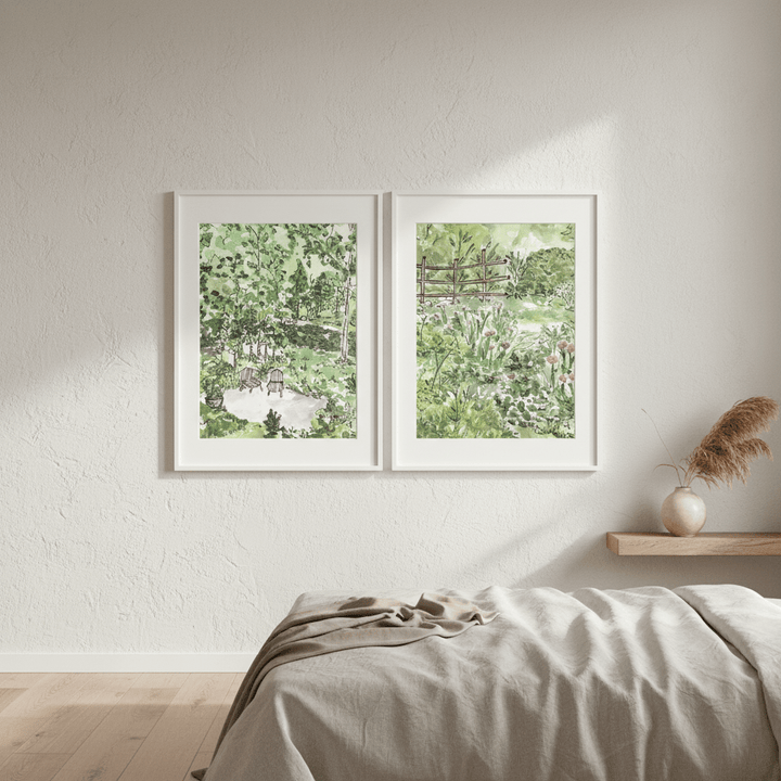 A Garden for Two Set of 2 by Josephine Wianto wall - art - picture - poster
