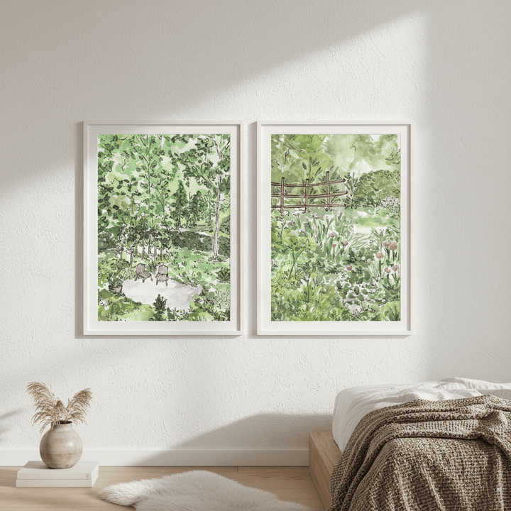 A Garden for Two Set of 2 by Josephine Wianto wall - art - picture - poster