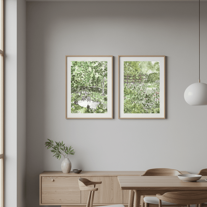 A Garden for Two Set of 2 by Josephine Wianto wall - art - picture - poster