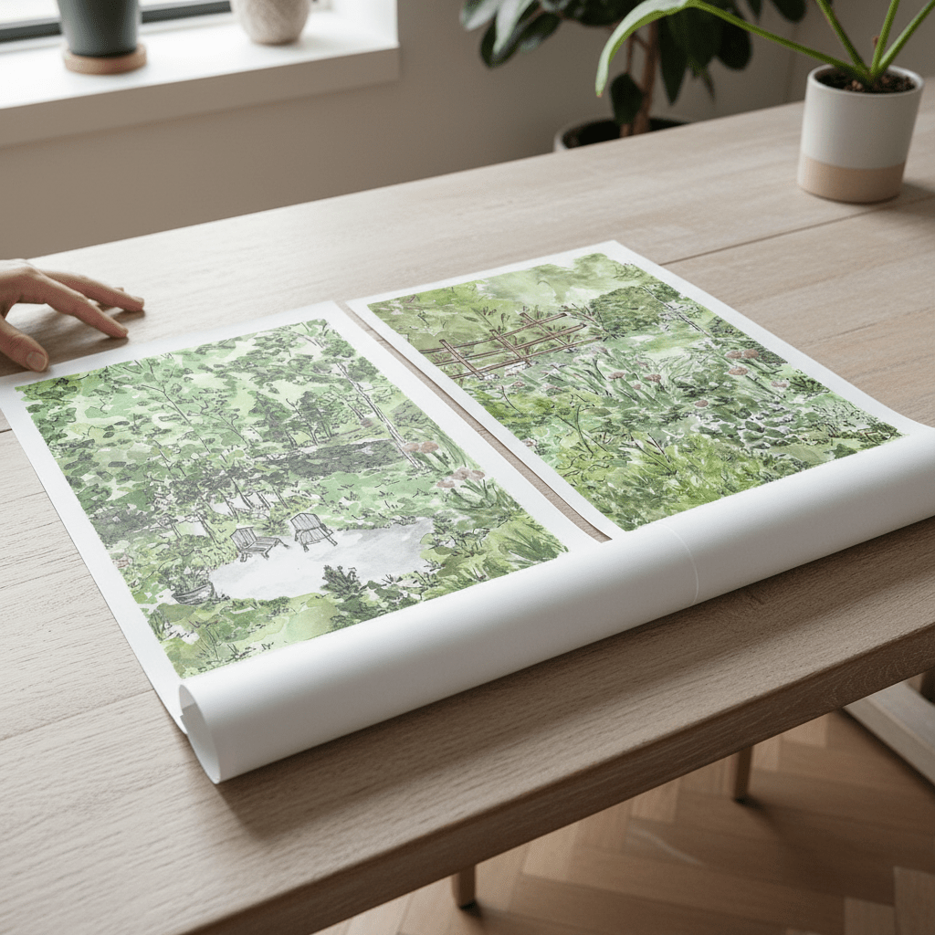 A Garden for Two Set of 2 by Josephine Wianto wall - art - picture - poster