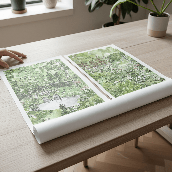 A Garden for Two Set of 2 by Josephine Wianto wall - art - picture - poster